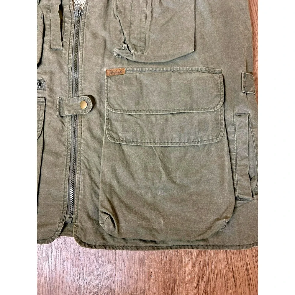 Woolrich Rugged Utility Vest Gorpcore Fishing‎ Hunting Multi Pocket Photography
